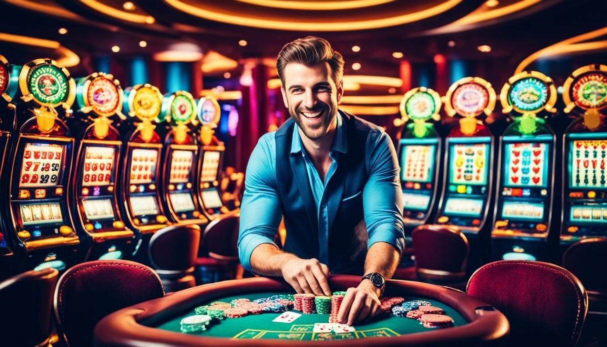 Live Casino Baccarat Table ဖြင့် ကစားနေသော မြင်ကွင်း